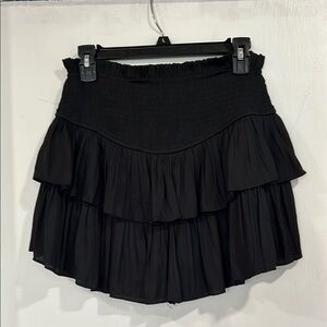 Black Tiered Women's Skirt